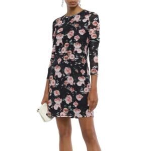 Rebecca Minkoff Black Floral Print Mini Dress
